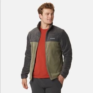 Men's Steens Mountain™ 2.0 Full Zip Fleece Jacket. Color: Shark, Stone Green